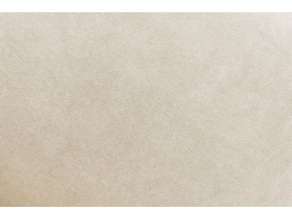Canapé d'angle fixe MONT-BLANC velours avec pouf Angle gauche