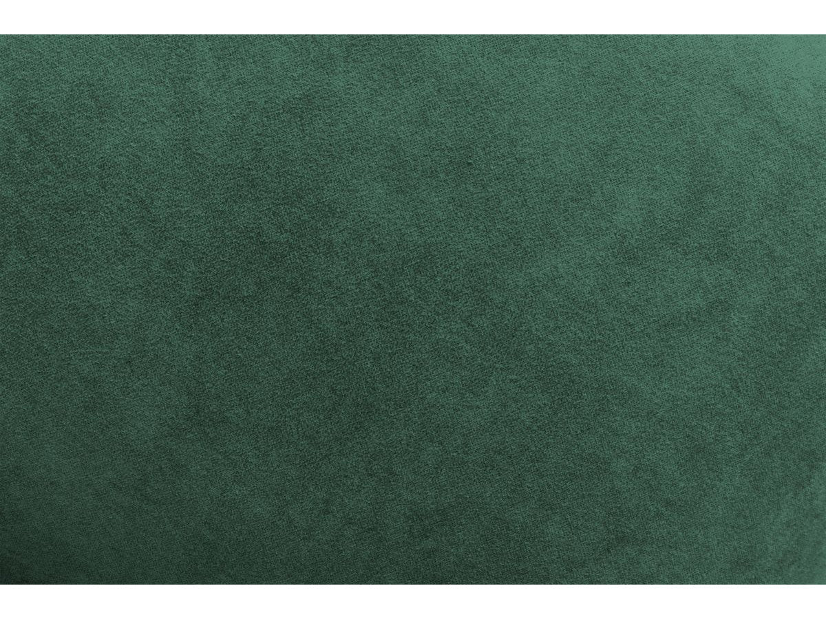 Canapé d'angle fixe MONT-BLANC velours avec pouf Angle gauche