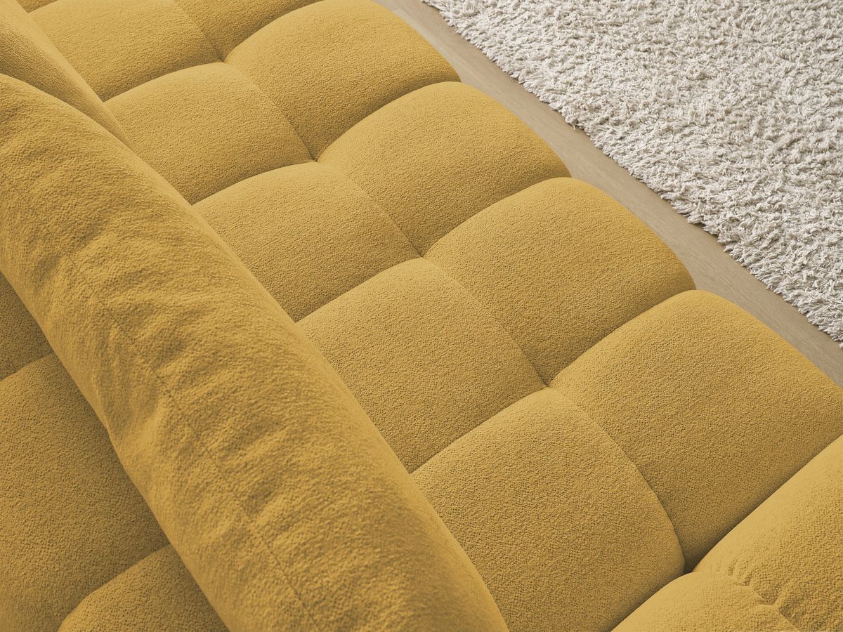 Canapé droit convertible coffre EVEREST tissu chiné - 2 coussins