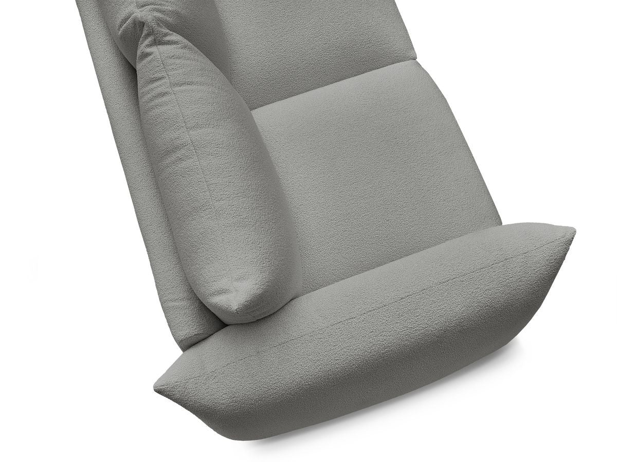 Canapé droit fixe 2 places ERNEST tissu bouclette