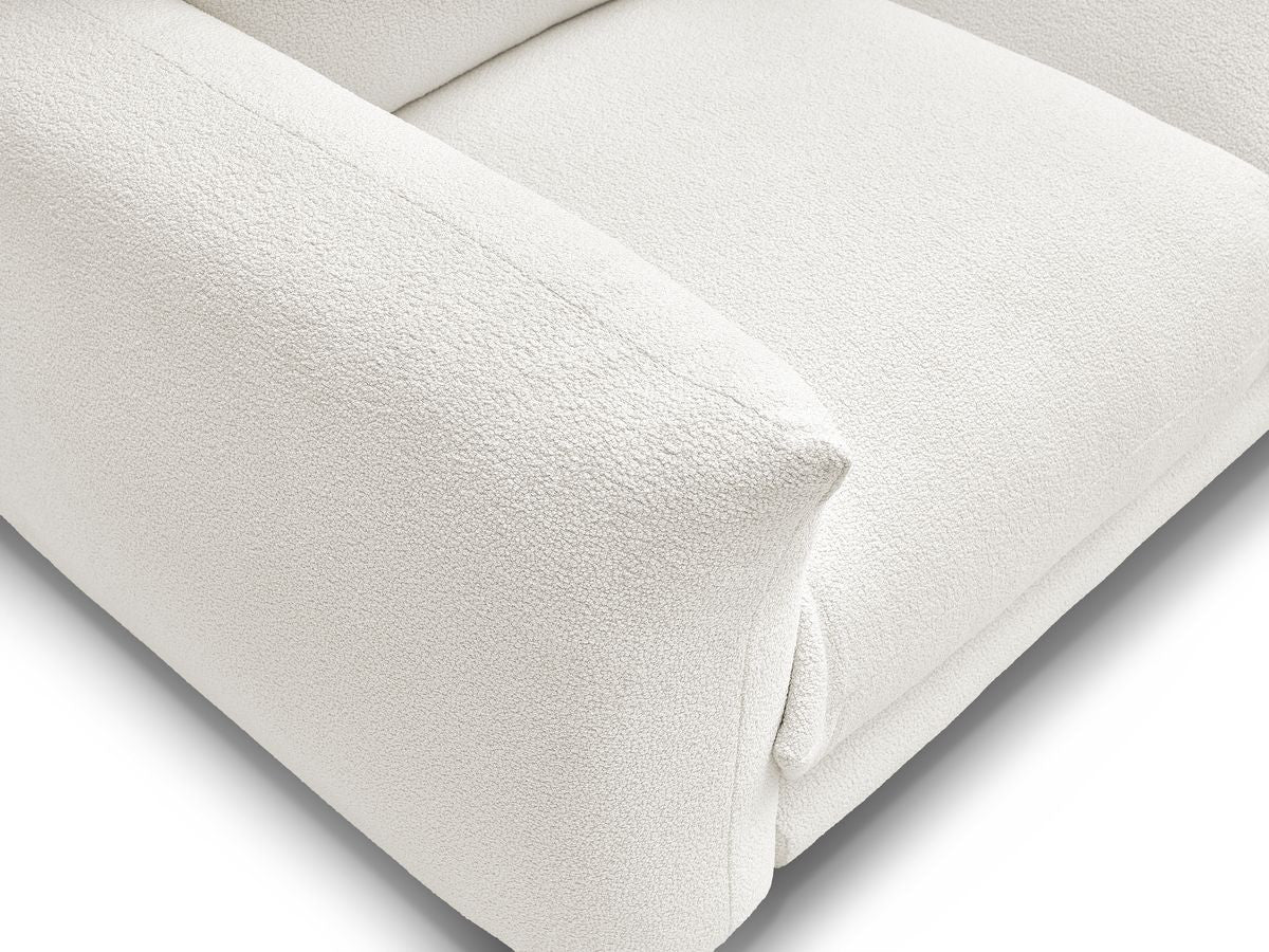 Canapé droit fixe 2 places ERNEST tissu bouclette