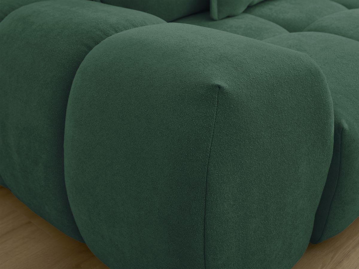 Canapé droit fixe 3 places EVEREST tissu texturé - 5 coussins