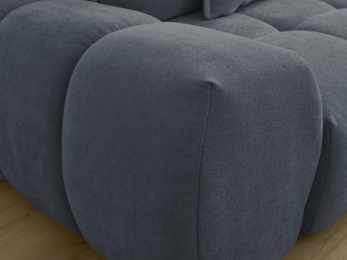 Canapé droit fixe 3 places EVEREST tissu texturé - 5 coussins