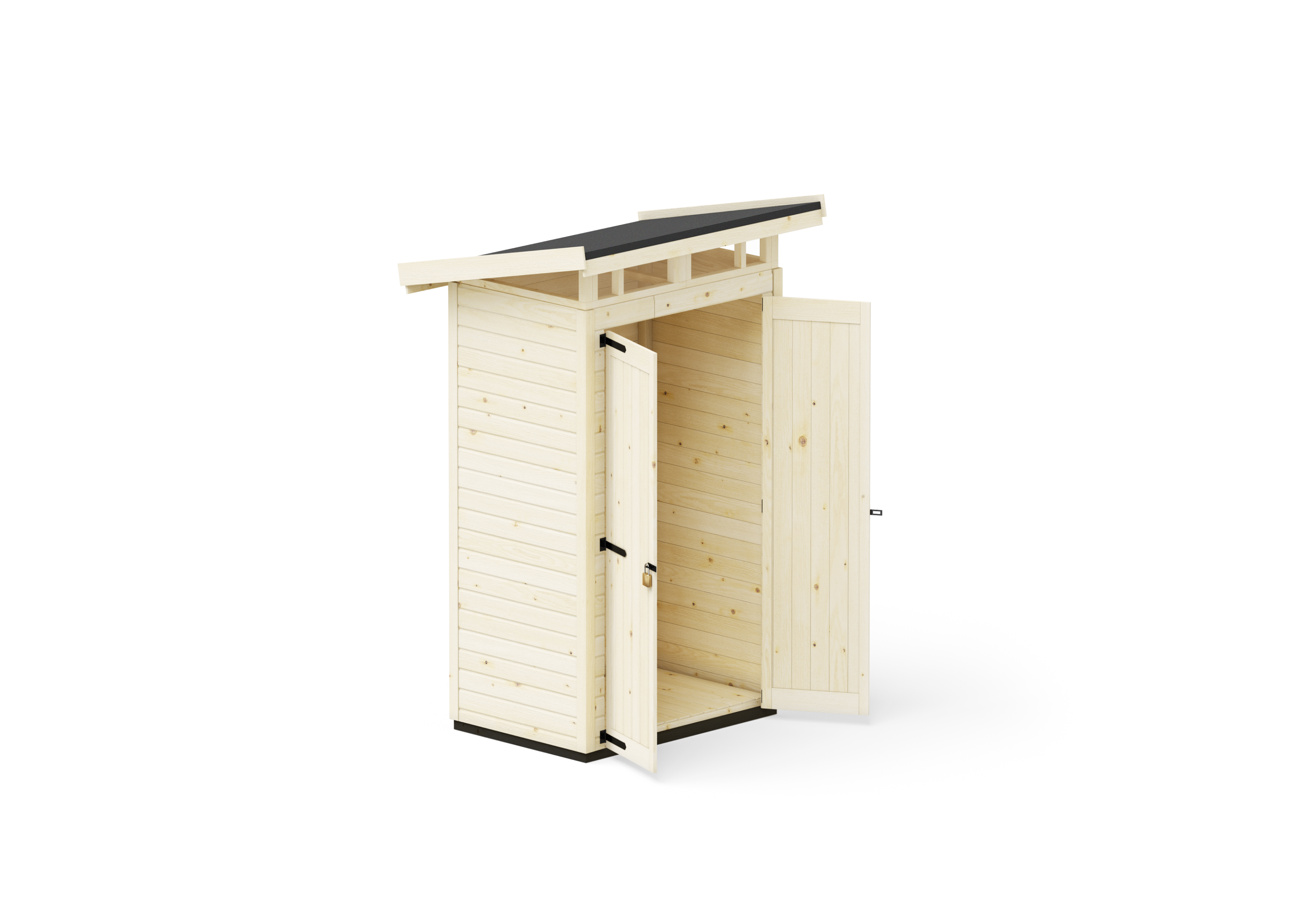 Abri de jardin en bois 127x87 cm Naturel