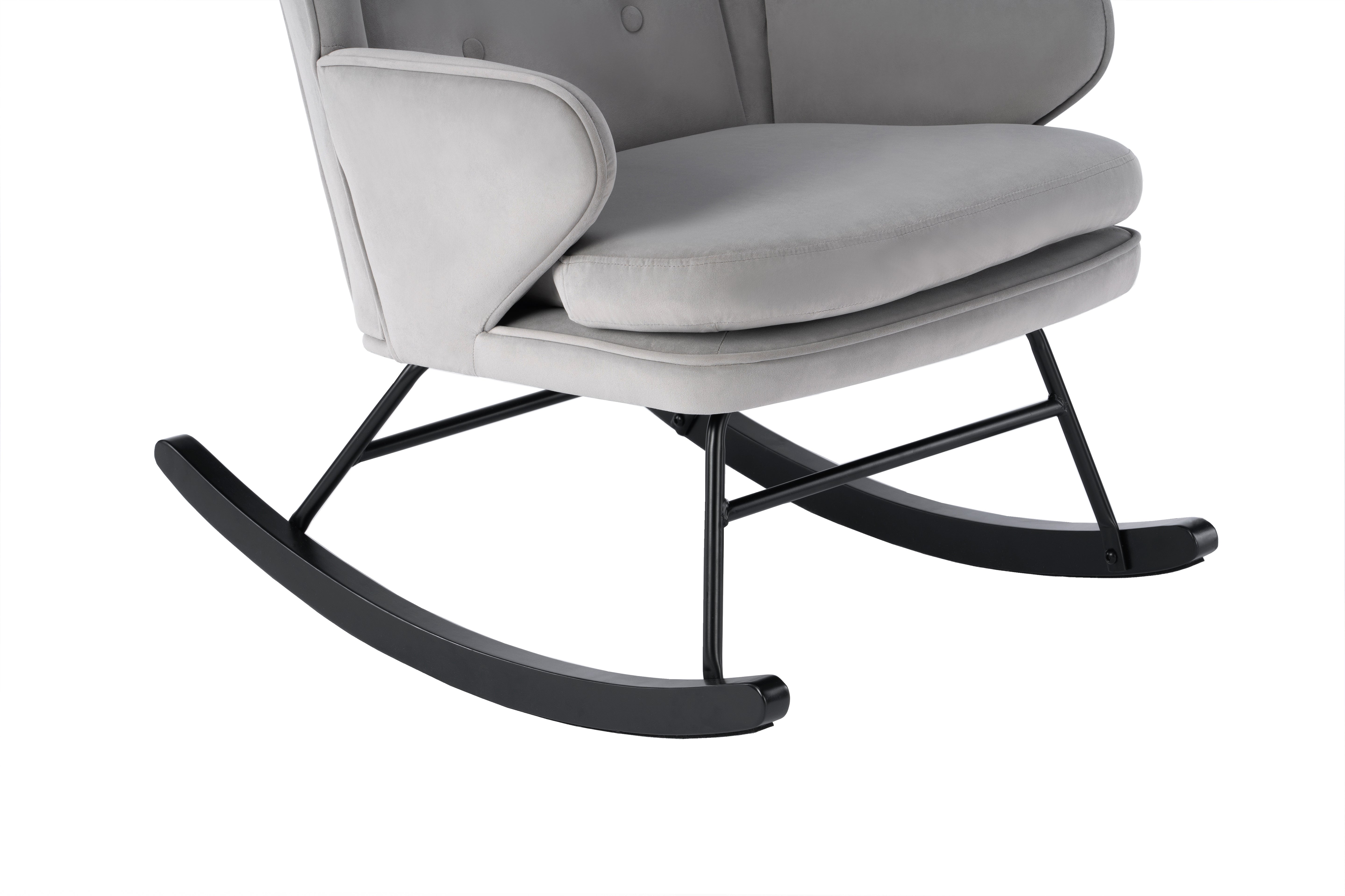 Fauteuil à bascule gris - Melodie