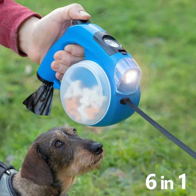 Laisse Rétractable pour Chiens 6 en 1