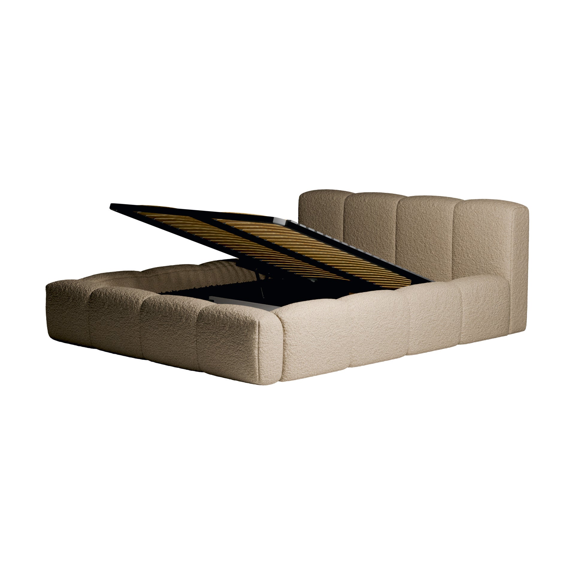 Lit Coffre Équinox Drimz - Taupe