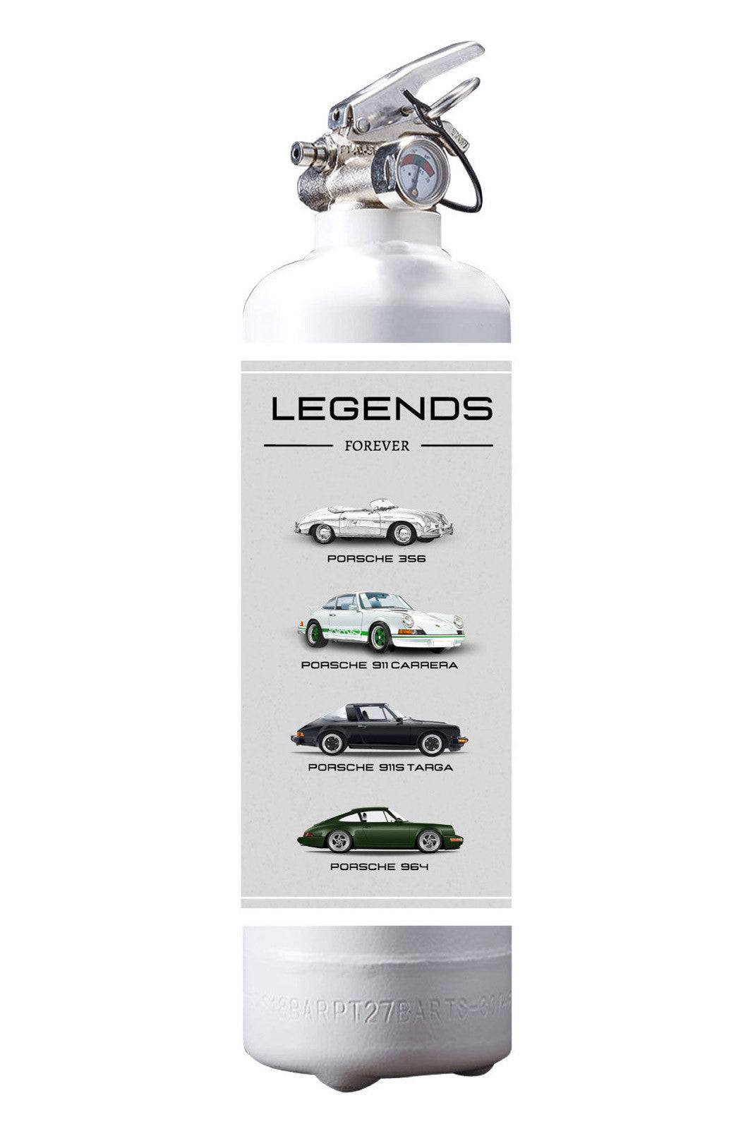 Extincteur  1kg PORSCHE LEGEND BLANC
