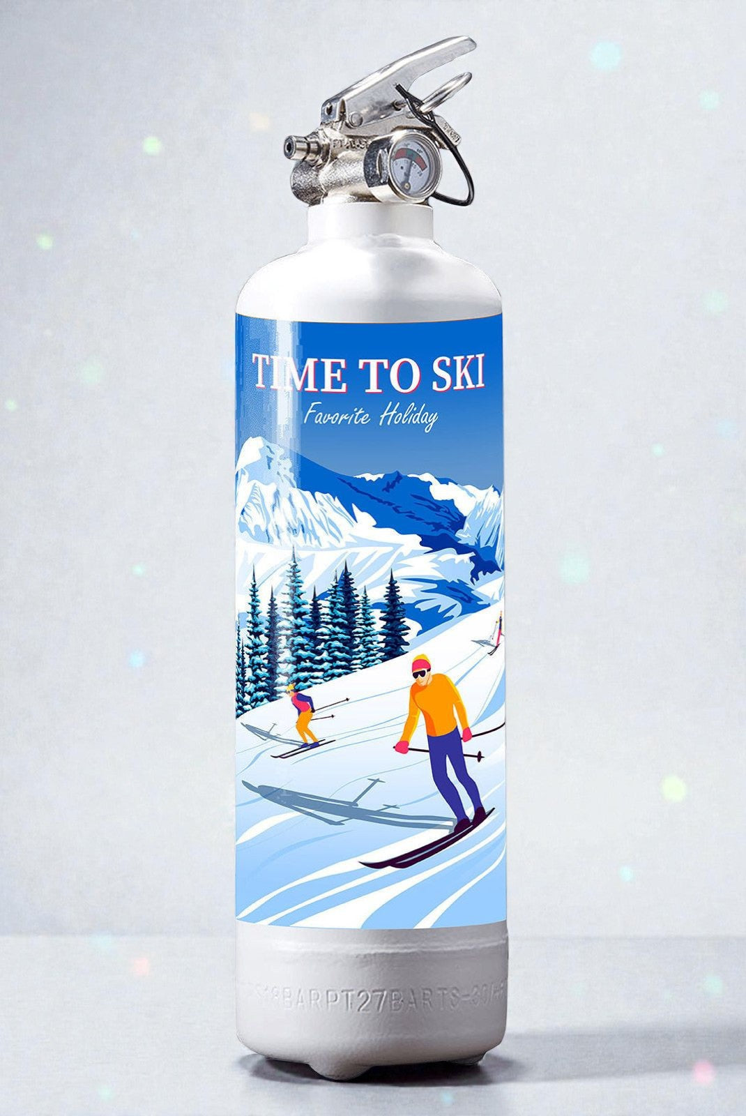 Extincteur  1kg TIME TO SKI BLANC