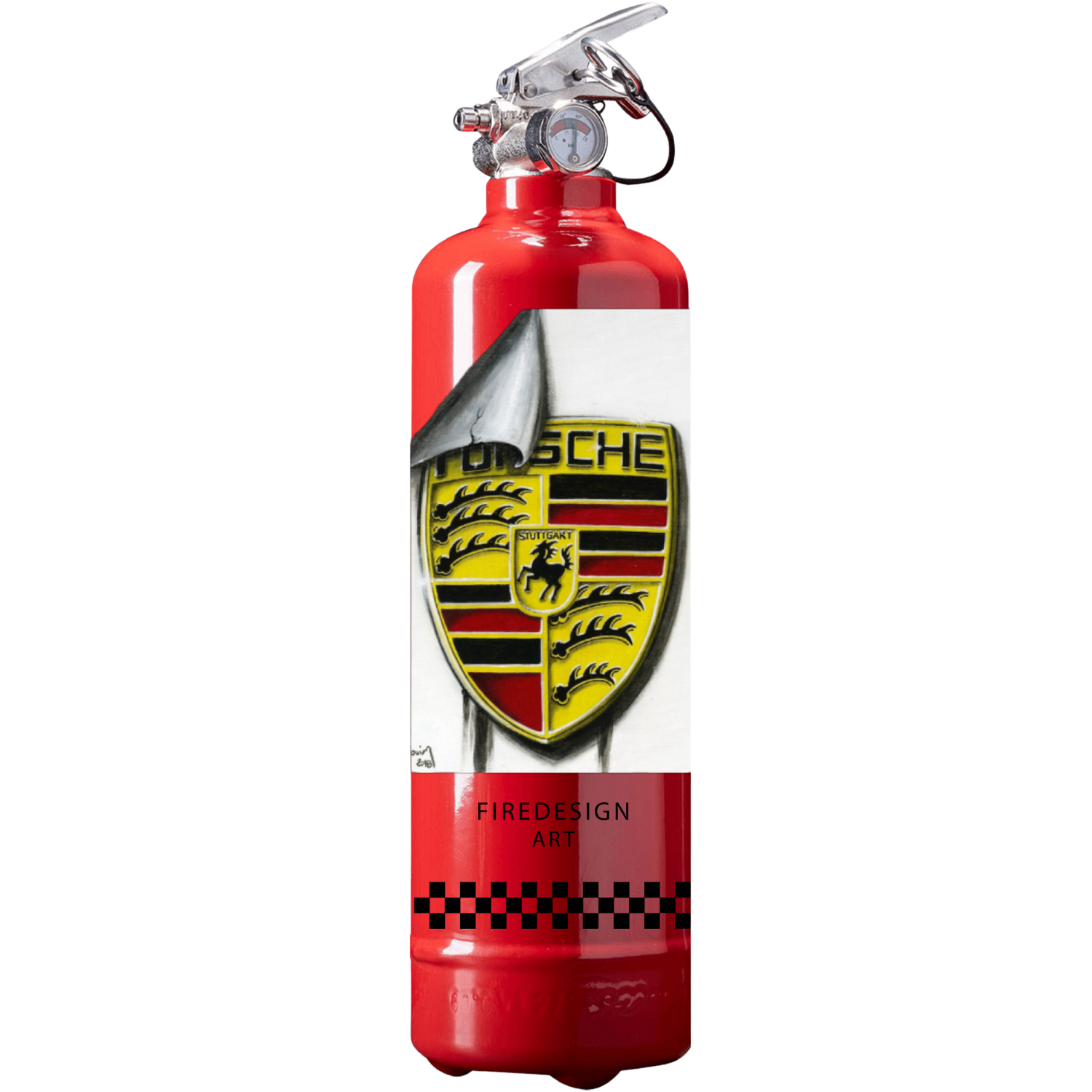 Extincteur  1kg PORSCHE STUTTGART ROUGE