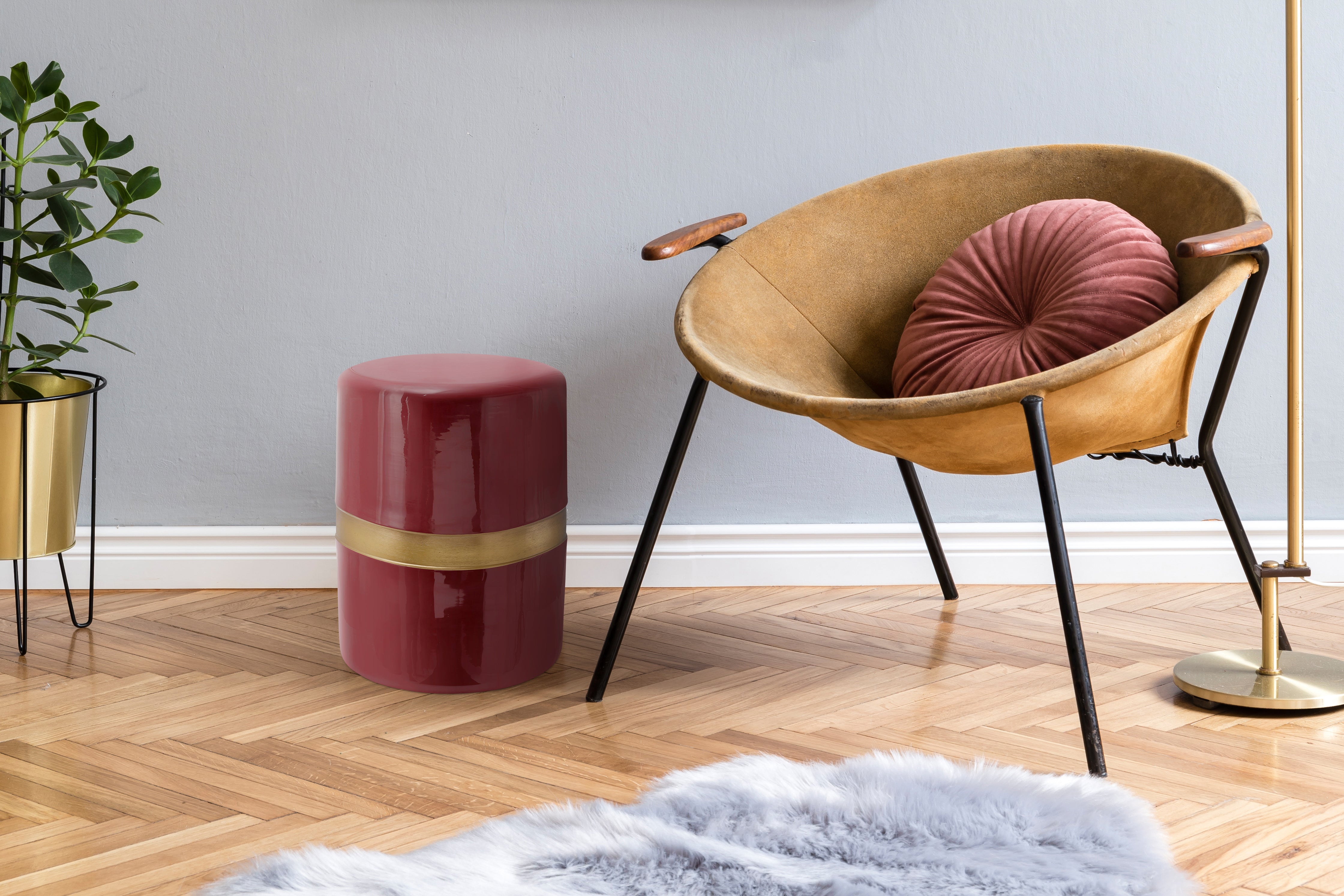 Table d'appoint prune - Art Deco