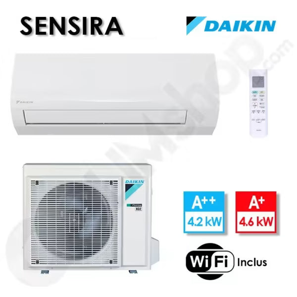 Climatiseur Réversible Daikin Sensira FTXF42F et RXF42F - 4.2 kW Wifi