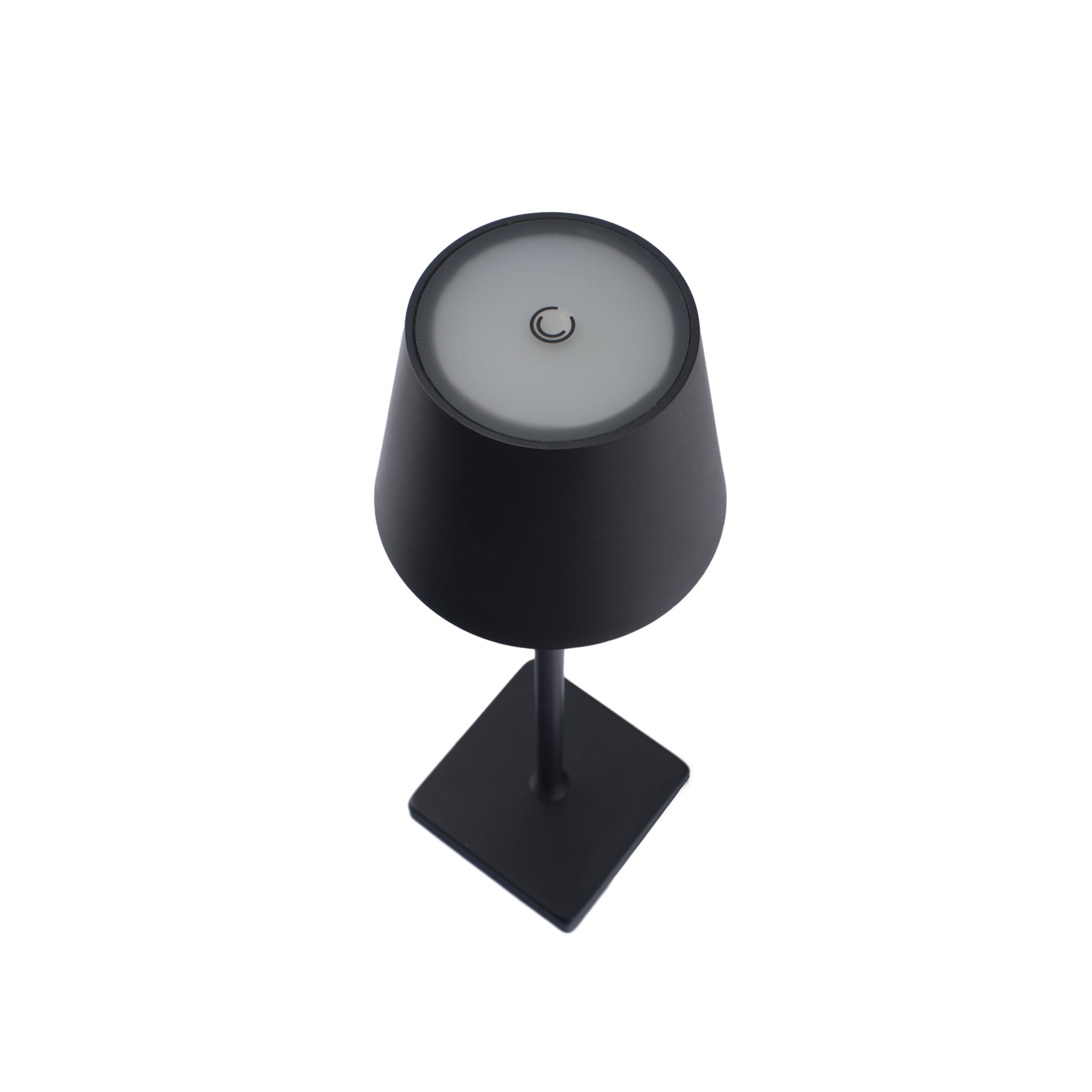 FlinQ Lampe de Table Nova Noire - Rechargeable et avec Commande Tactile