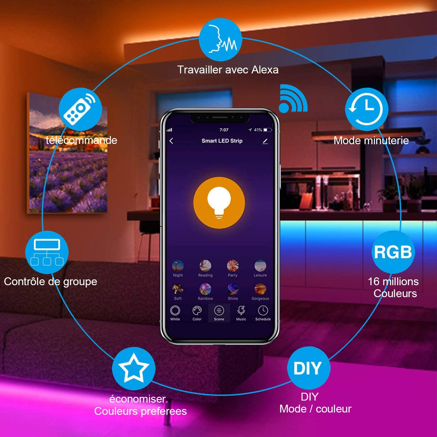 Ruban LED Connecté