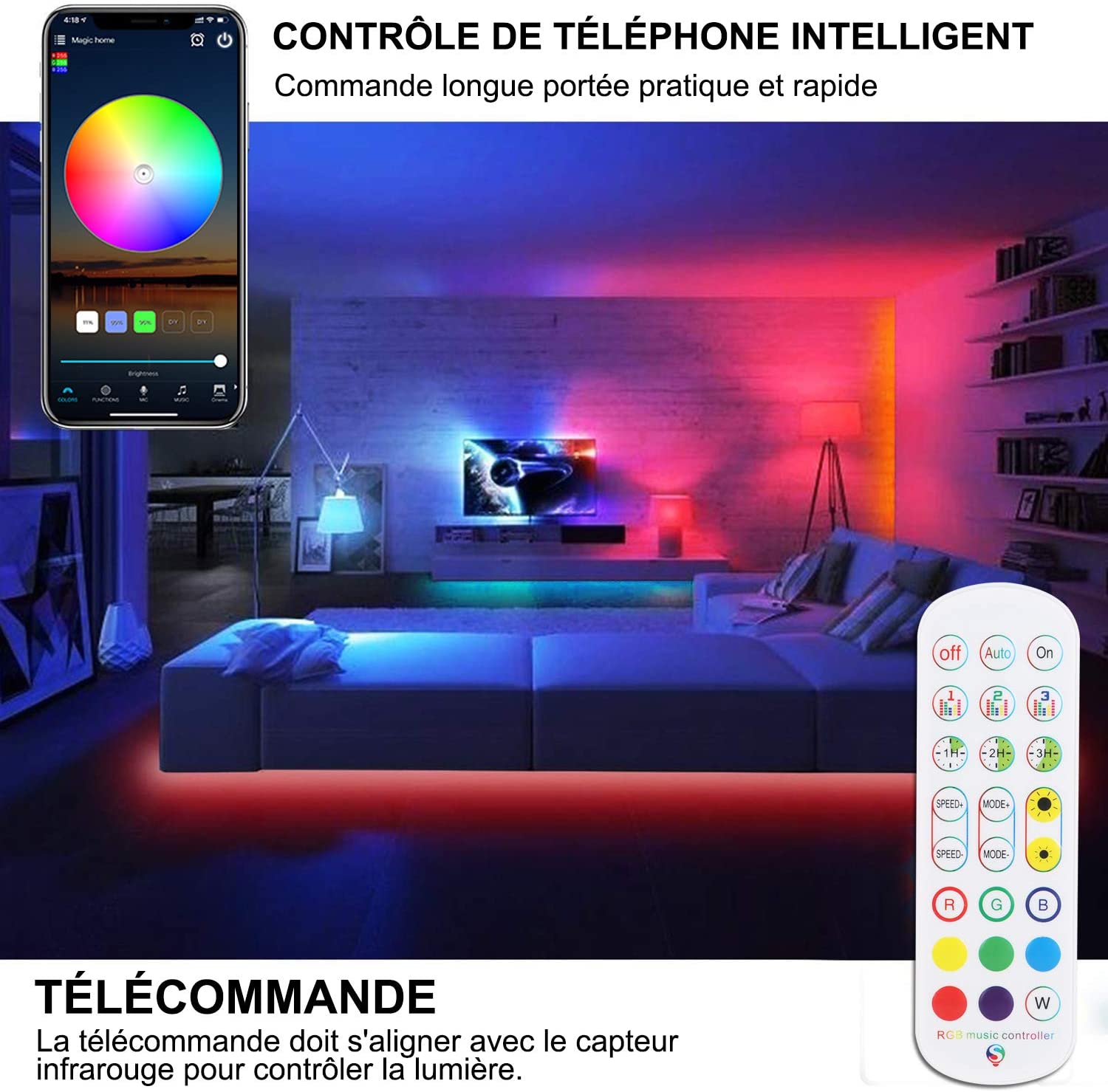 Ruban LED Connecté