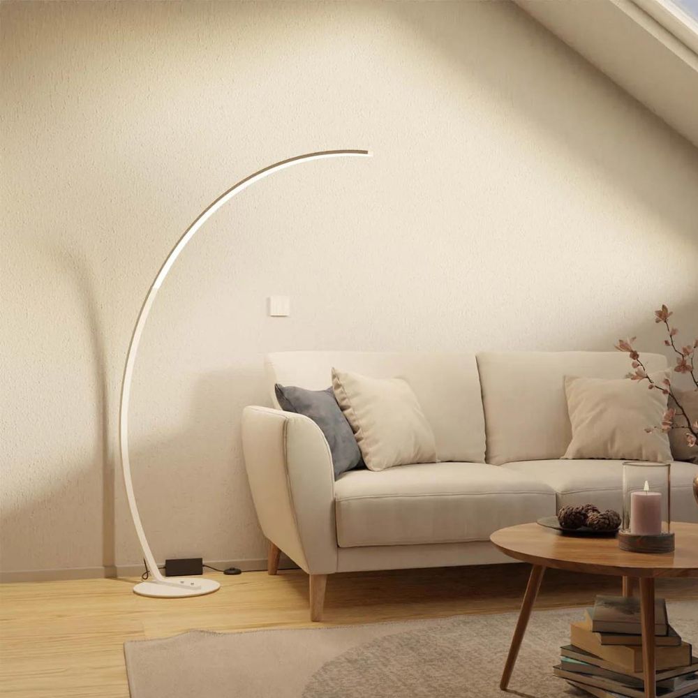 Lampadaire Arc Design Intérieur Blanc