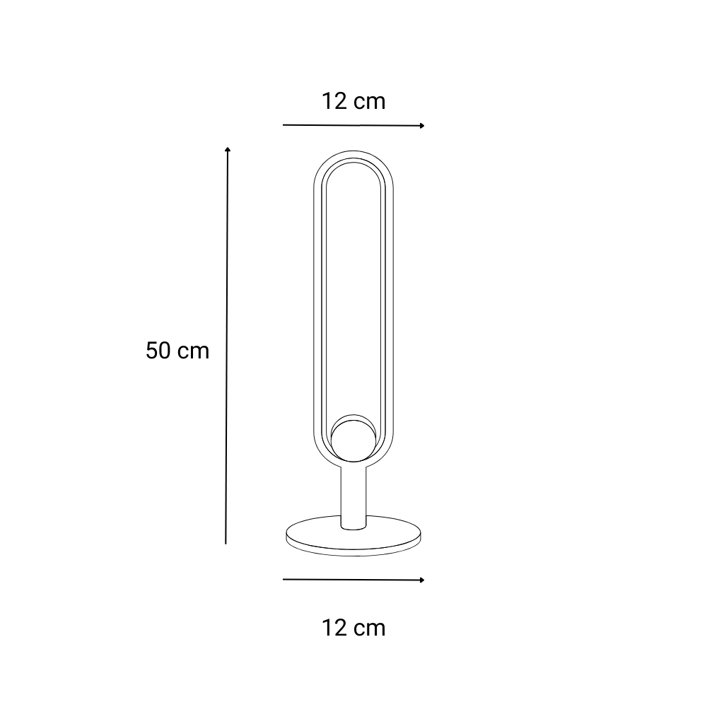 Lampe de Table Scoop Aluminium