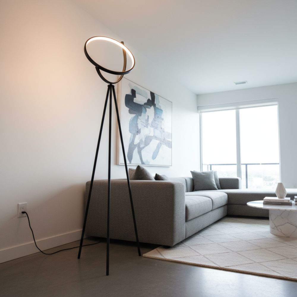 Lampadaire Croissant de Lune