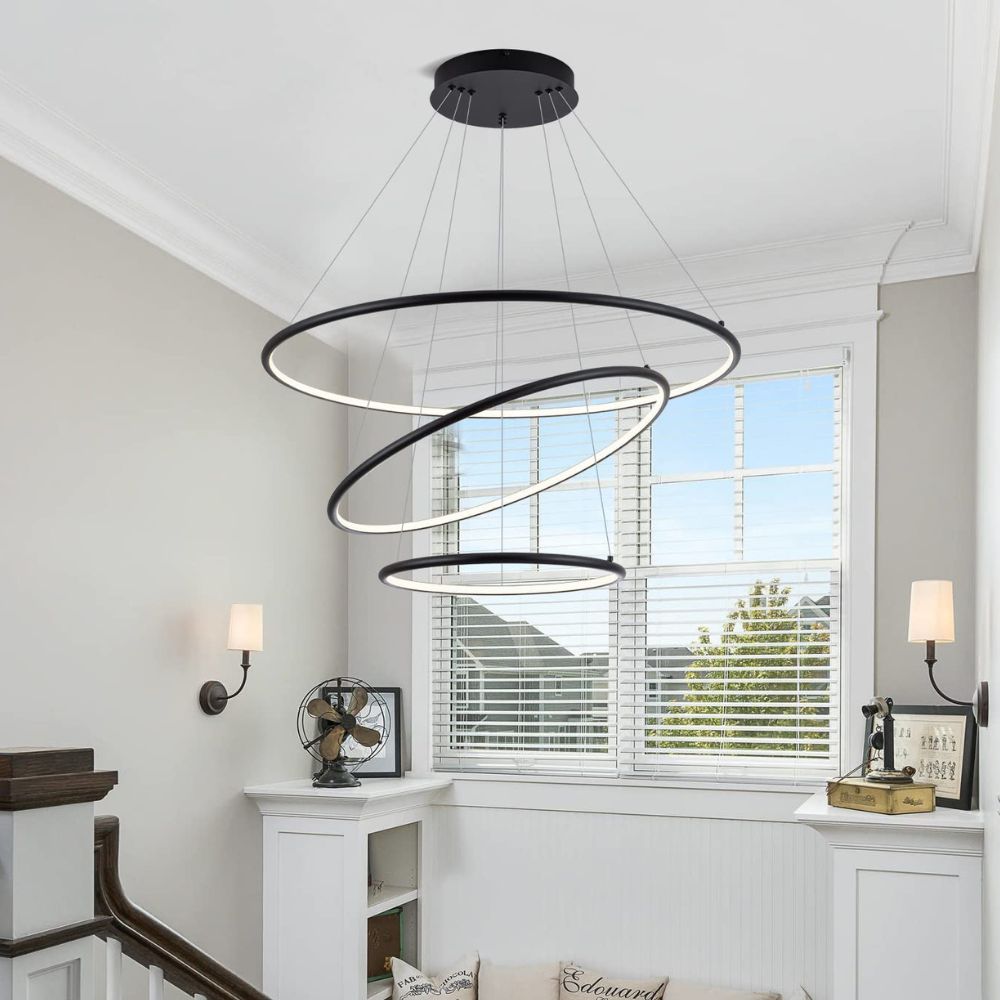 Lustre Intérieur Waves Noir