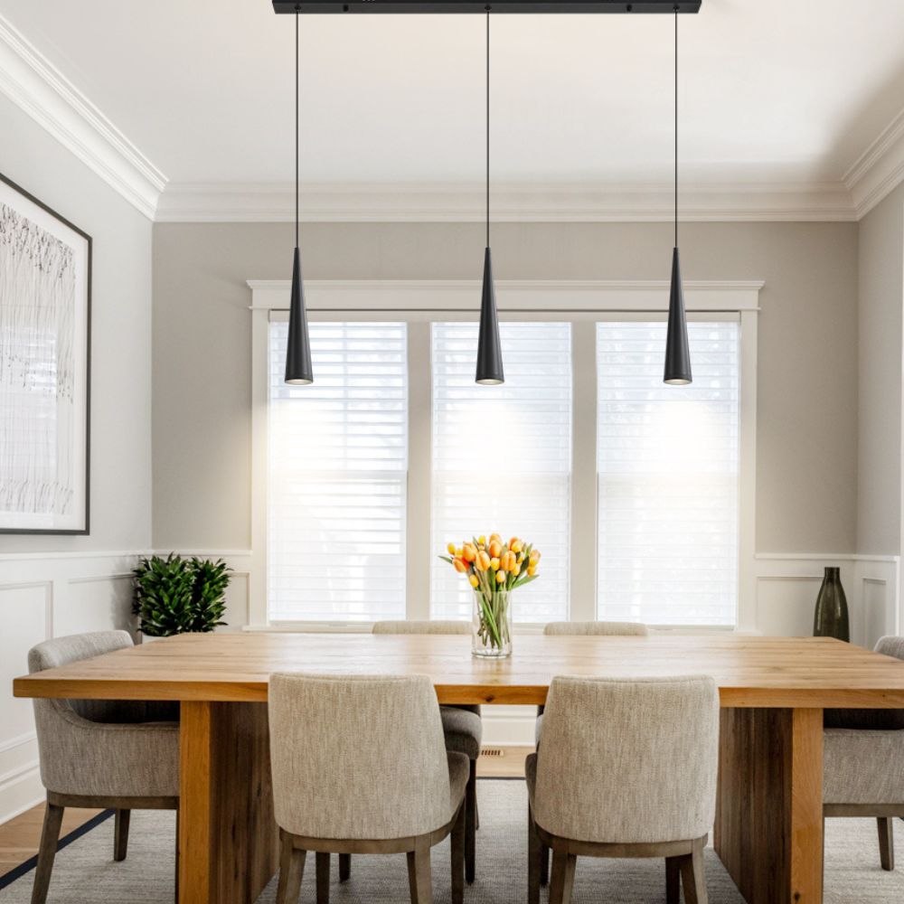Suspension d’interieur dimmable mavea noire