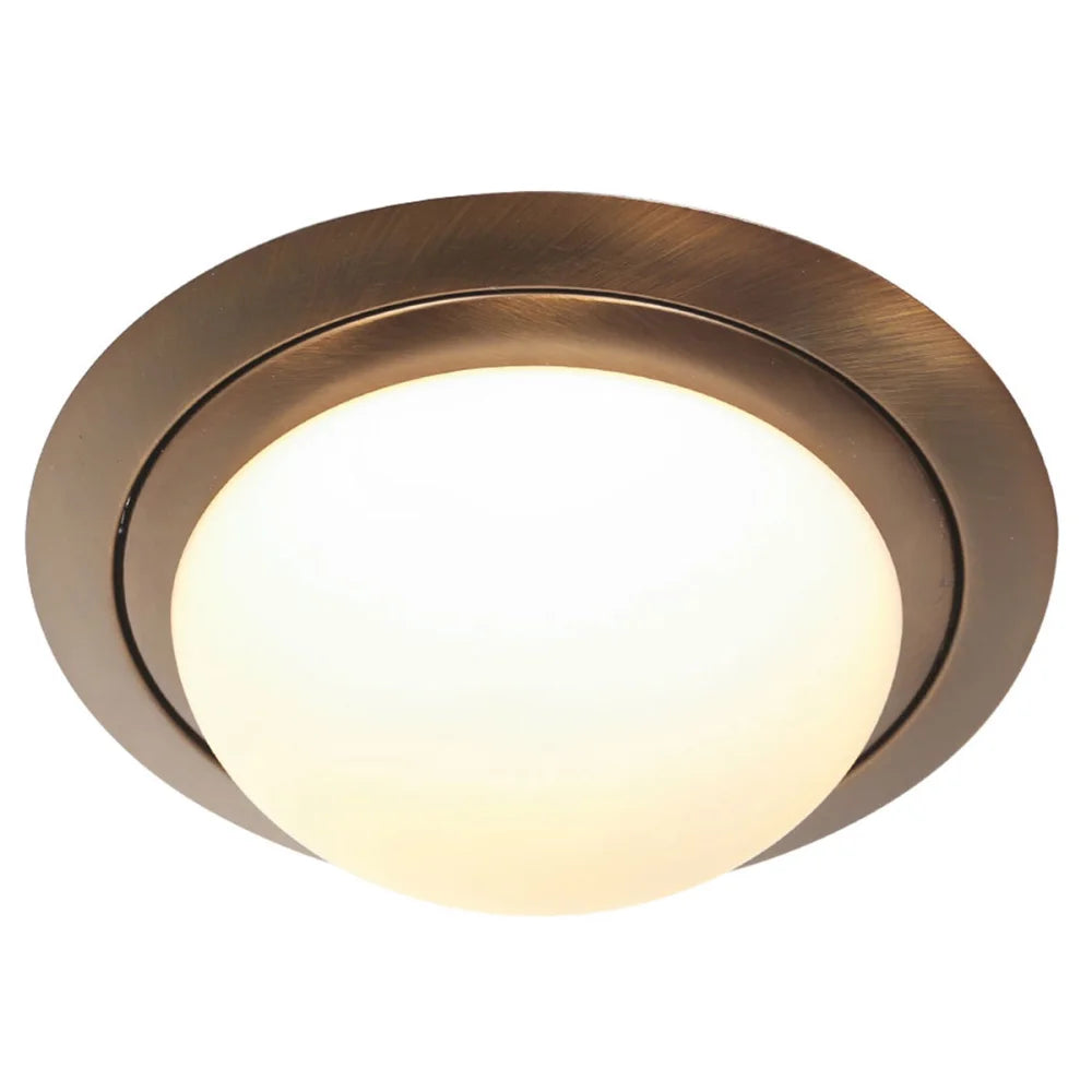 Lampe plafonnier verre métal - Ikaro