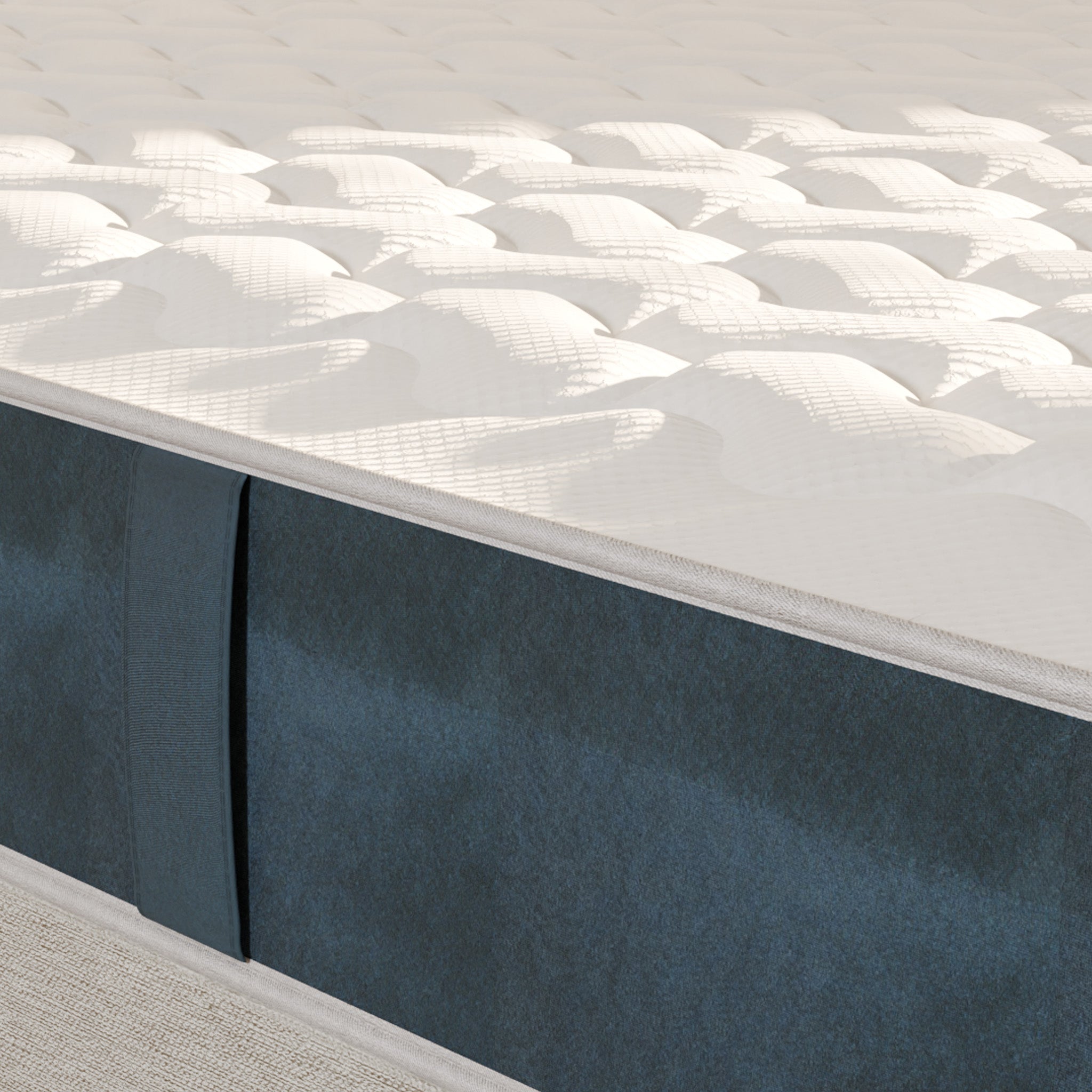 Matelas Hybride Mila - Epaisseur 22cm - Mousse avec Ressorts Ensachés - mi-ferme