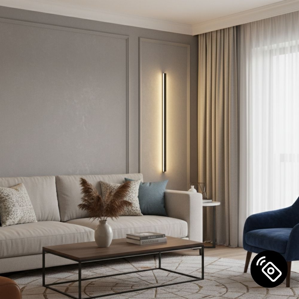 Applique murale Anky 90 cm dimmable blanc