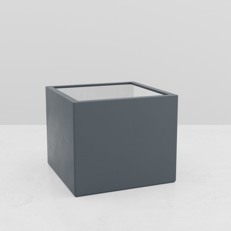 Jardinière carrée Eos - 1200 x 1200 x 1000 mm - Gris anthracite