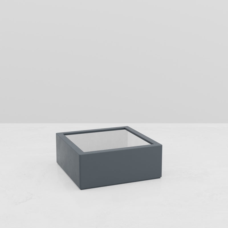 Jardinière carrée Eos - 1000 x 1000 x 400 mm - Gris anthracite