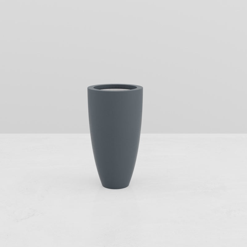 Jardinière en ogive Bora - diam. 600  x 1100 mm - Gris anthracite