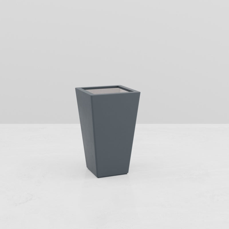 Jardinière pyramidale Ares - 600 x 600 x 1000 mm - Gris anthracite