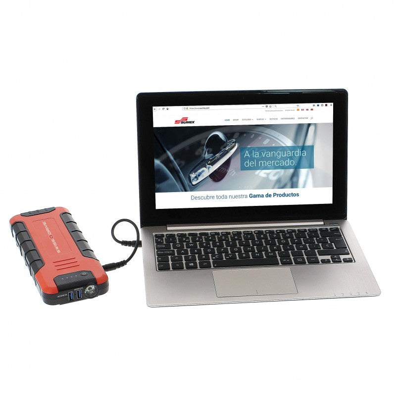 Booster de Démarrage Lithium SWISS DRIVE 18000mAh – 12V, 800A, Moteurs Essence 7L et Diesel 3.5L, Powerbank USB, Ports 12V & 19V