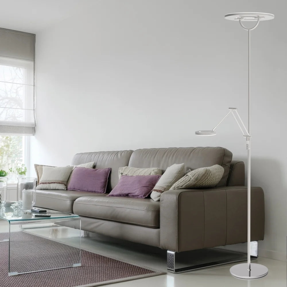 Lampadaire acier avec bras réglable - Soleil
