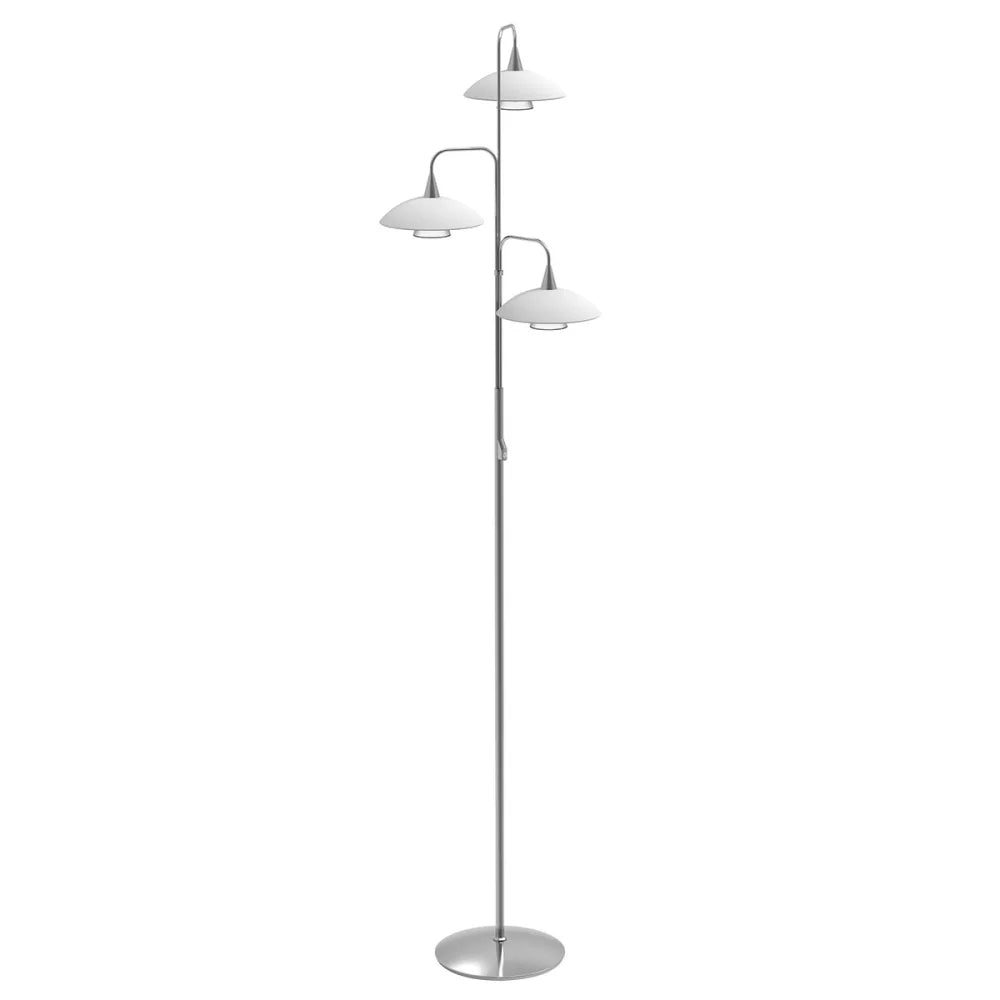 Lampe lampadaire acier - 3 lumières - Tallerken