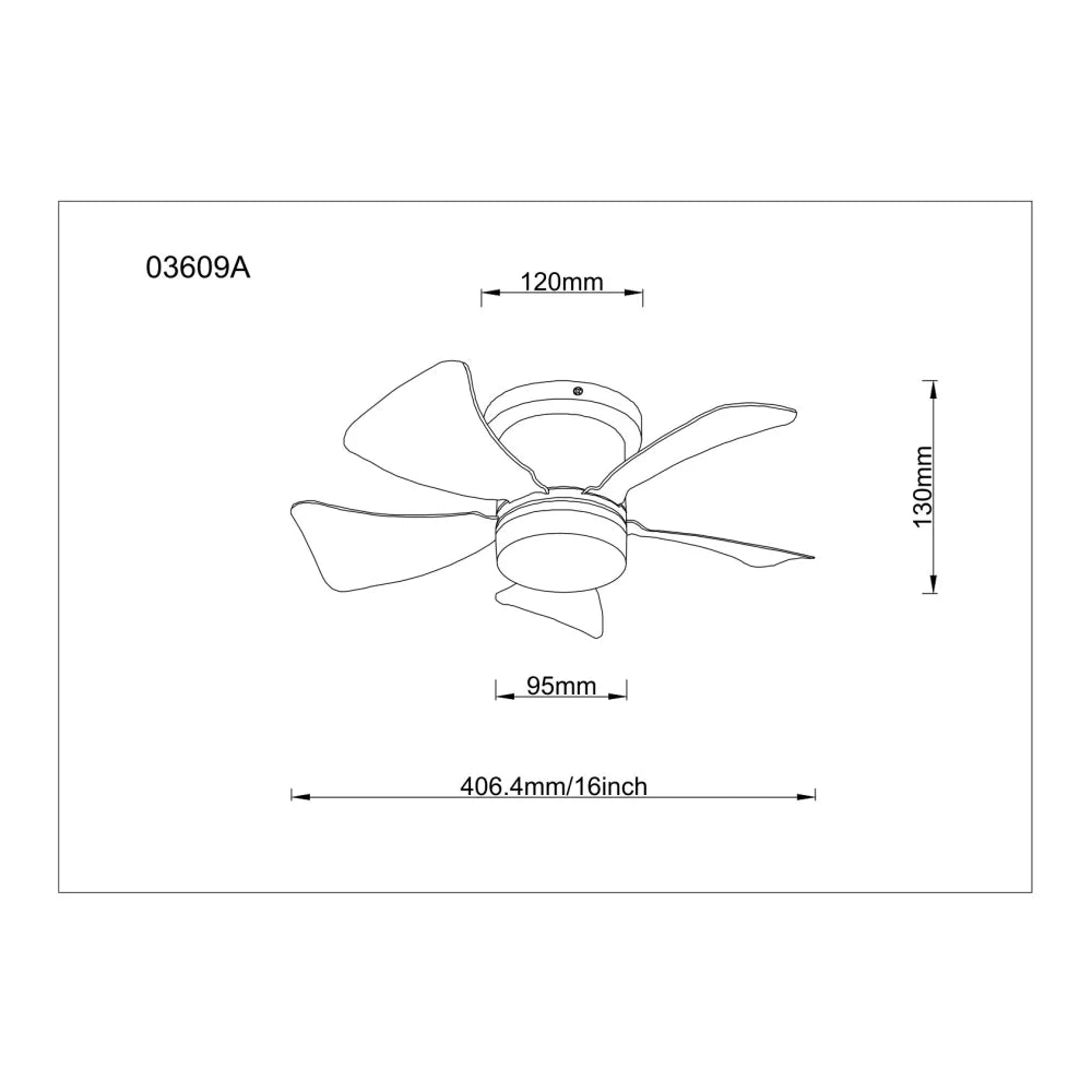 Ventilateur de plafond métal noir mat et lampe - Hines