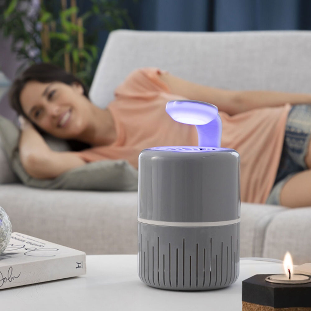 Lampe anti-moustiques  à aspiration silencieuse avec led uv