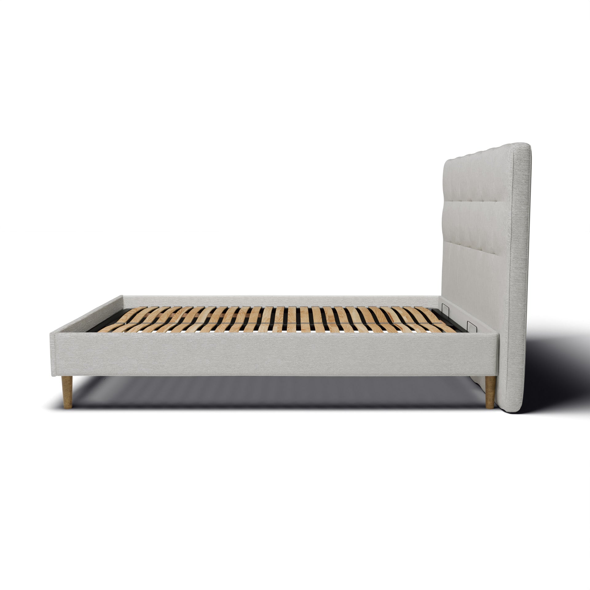 Ensemble lit + tête de lit - Beige - Collection Léa