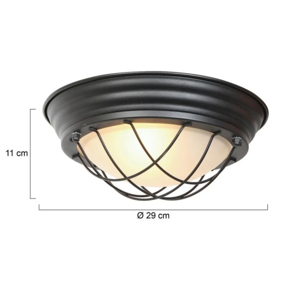Lampe plafonnier noire - Lisanne