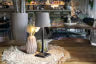 Lampe de table LED sans fil rechargeable en forme de vase Milano - noire/taupe - intérieur & extérieur (Copie)