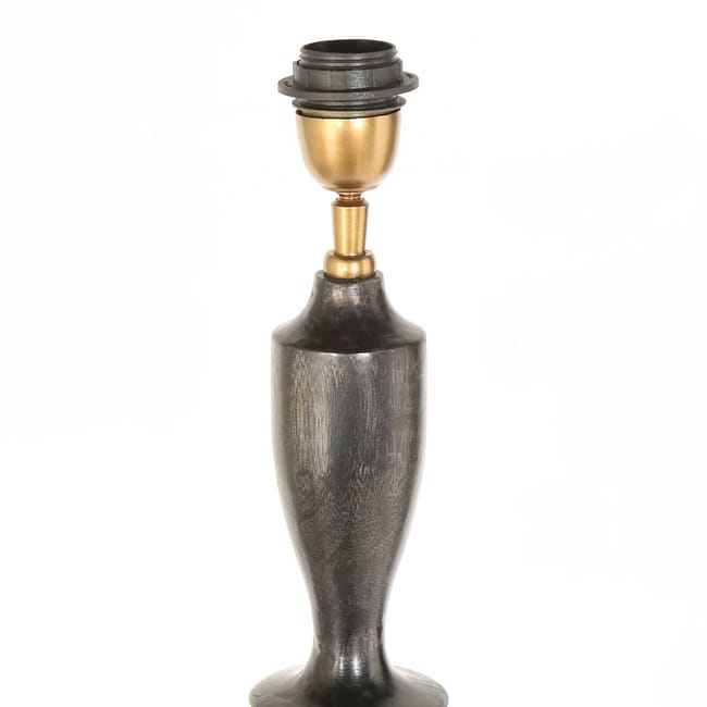 Lampadaire noir en bois