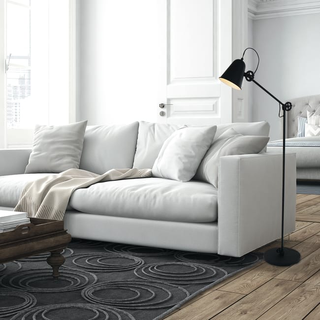 Lampadaire 1 lumière - noir - Anne lighting