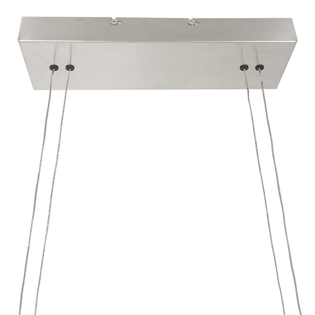 Lampe suspension en acier brossé - 1 lumière - Profilo