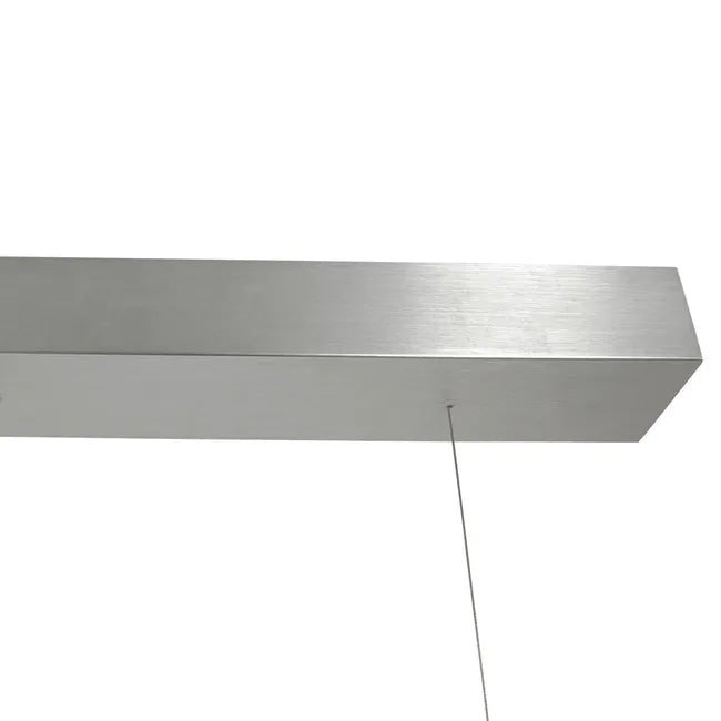Lampe design suspension en acier brossé - 7 lumières- Bloc