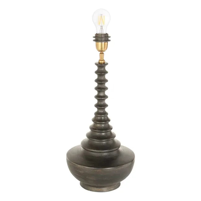 Lampe de table bois noir - Geripu