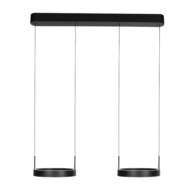 Lampe double suspension noire - Mykty