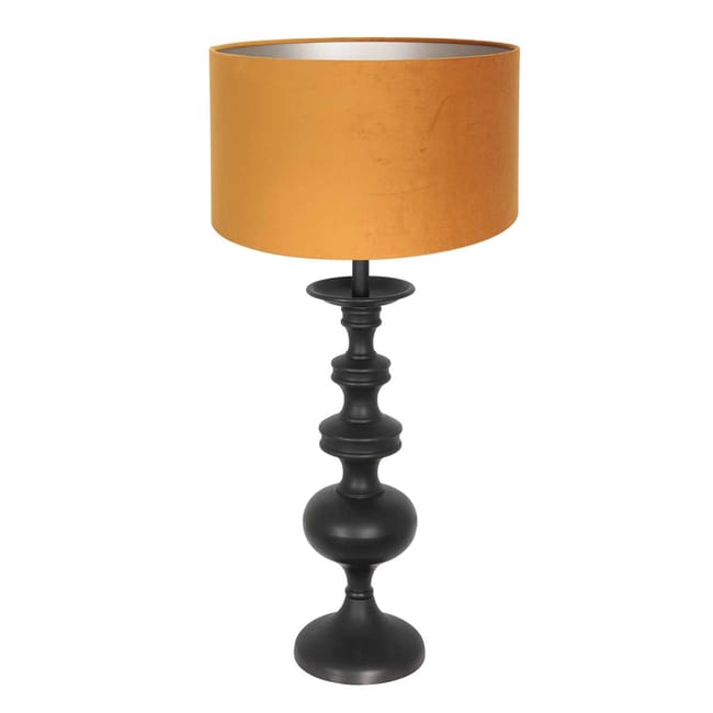 Lampe de table avec abat-jour en velours doré - Lyons