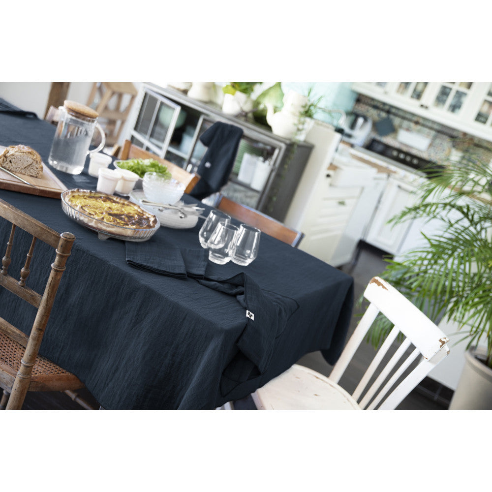 Nappe rectangle 150 x 350 cm GAÏA Minuit