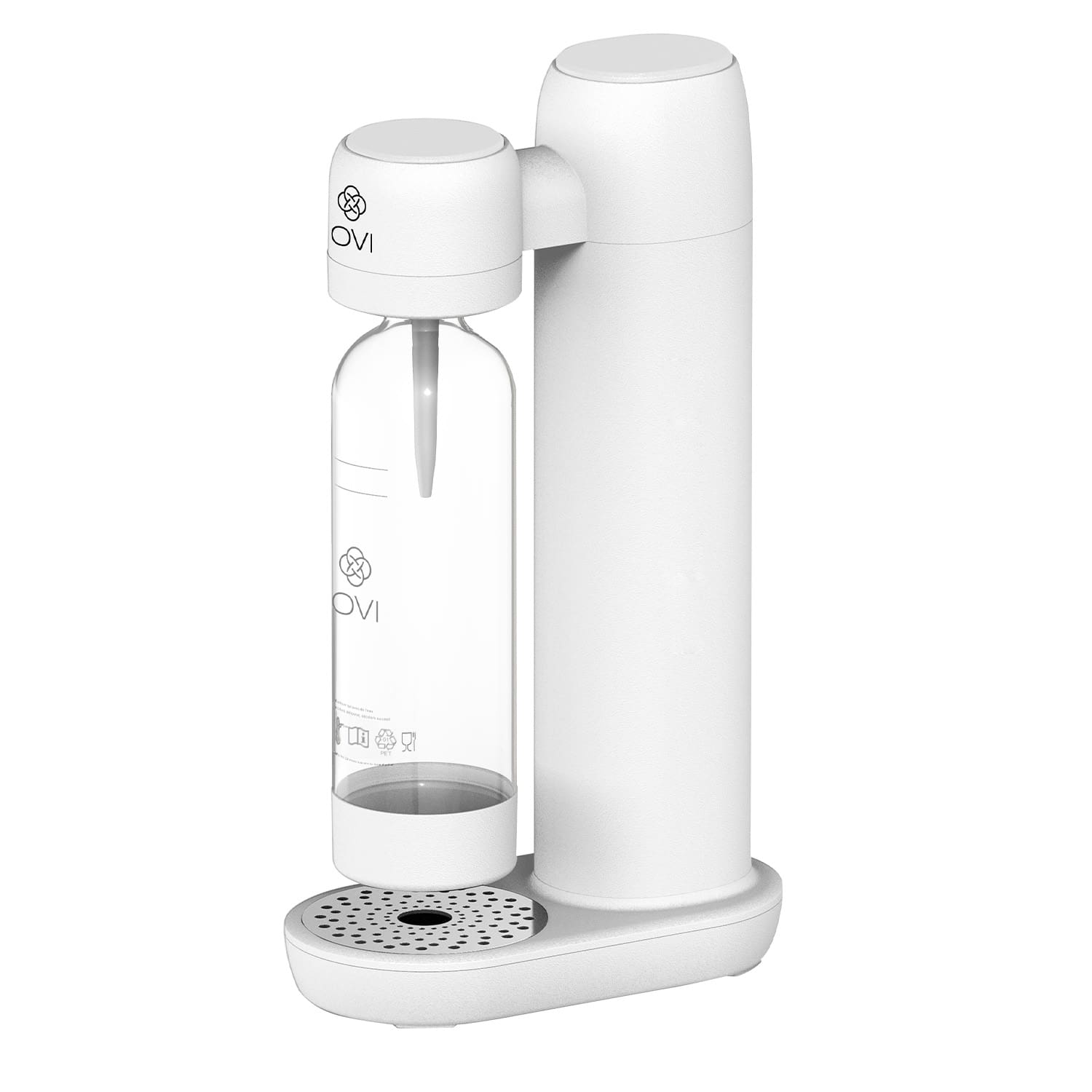 Système de gazéification d’eau Ovibul blanc -  compatible avec cartouches CO₂ standard