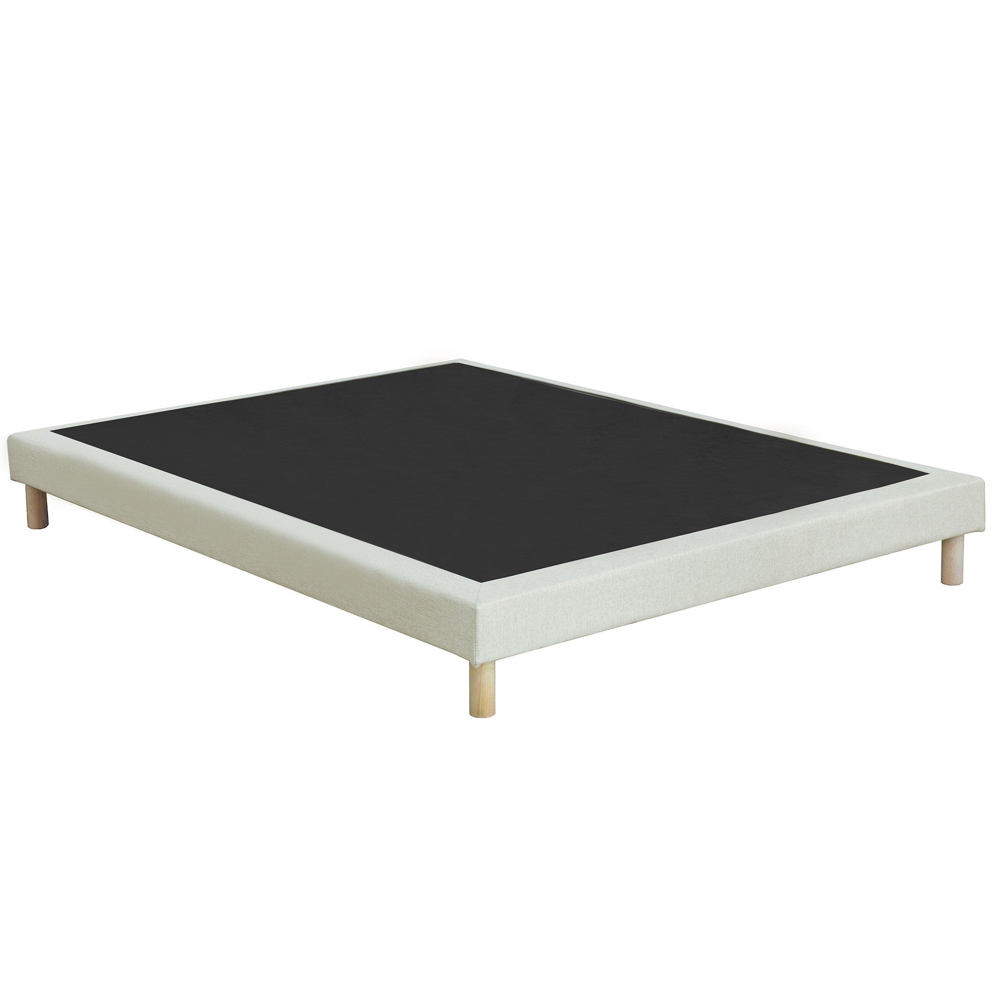 Pack literie complet ASTRE : matelas, sommier Beige, couette et oreillers, made in France