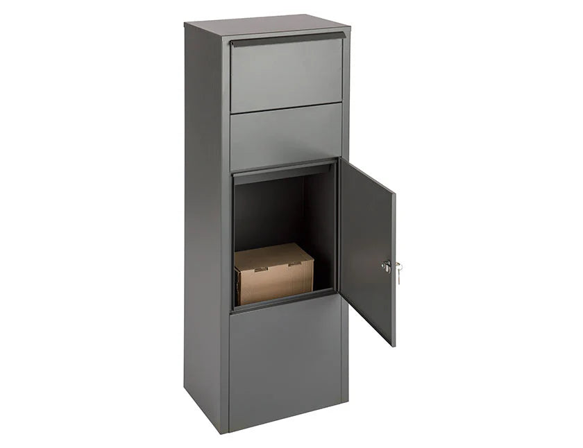 Boîte aux lettres pour paquets verticale Hannovre  noire mate